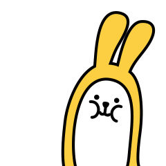 有关香蕉兔的动态微信表情GIF图片
